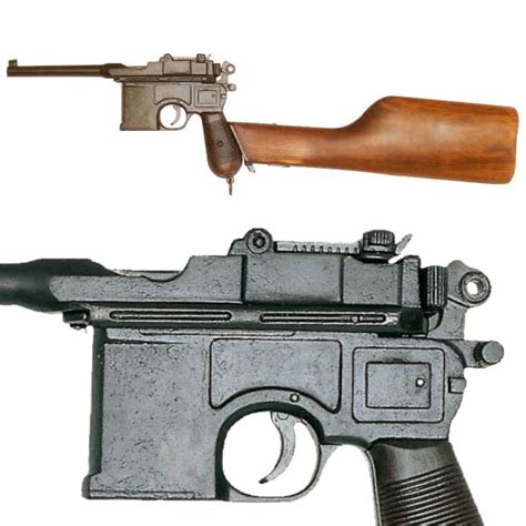 Pistola Mauser C96 Culata Madera 64cm