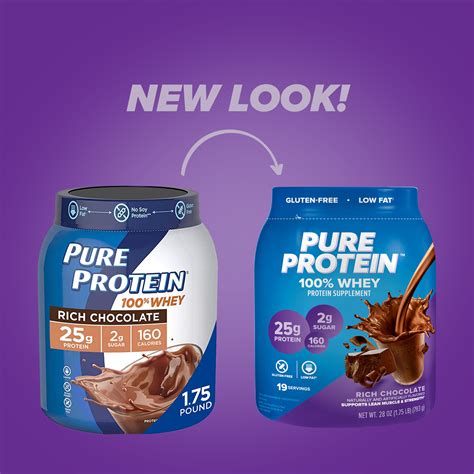 Pure Protein 100 Whey Protein Powder Rich Chocolate 25g Protein 1
