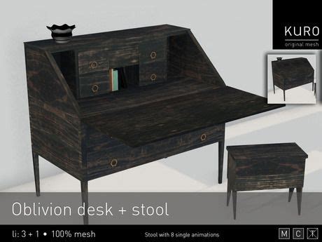 Stream oblivion by haus on desktop and mobile. Kuro - Oblivion desk + stool | Desk stool, Decor, Home decor