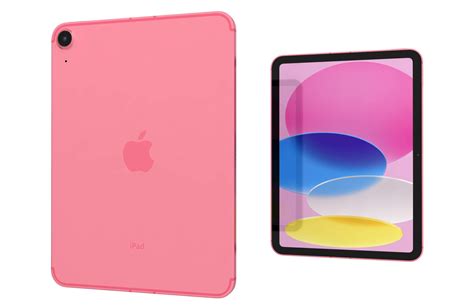 Apple Ipad 2022 10th Gen Wifi Cellular Pink 3d Model By Reverart