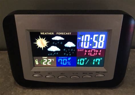 Quick Review Of A Cool Alarm Clock Weather Station From Newark