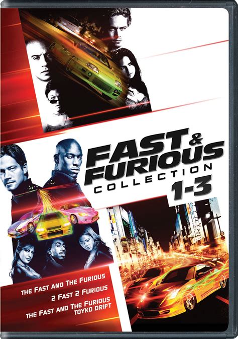 Fast And Furious Collection 1 3 Box Set Dvd