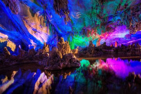 Reed Flute Cave Tourist Attraction In China