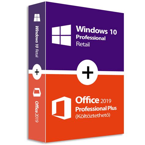 Windows 10 Pro Retail Office 2019 Professional Plus Köl