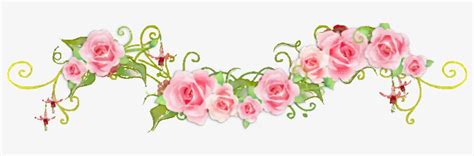 Pink Rose Dividers Cliparts 800x191 Png Download Pngkit