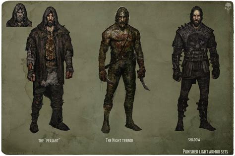 Nick Acuna Medieval Punisher Light Armor Outfits And Weapons