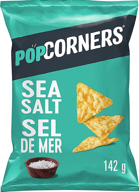 Popcorners Sea Salt Popped Corn Chips 142gram Pack Of 8 Amazonca