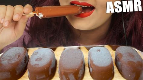 Asmr Eating Chocolate Ice Cream Bars Milka Chocolate Eating Sounds No Talking Mukbang Youtube
