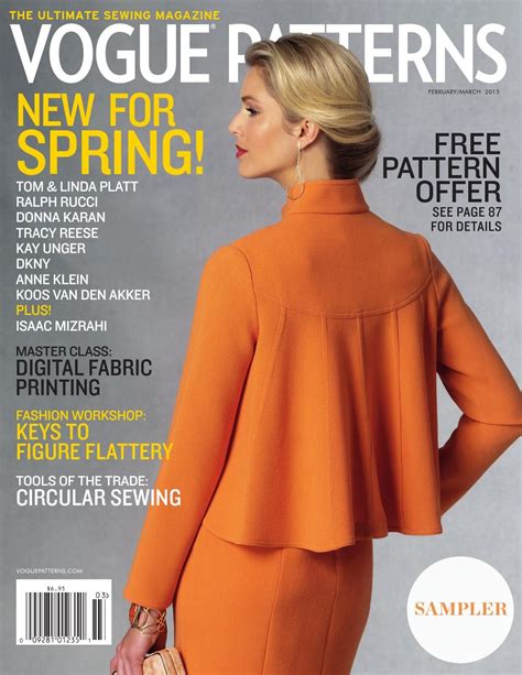 Vogue Patterns Magazine February March 2015 Sampler シックファッション ファッション