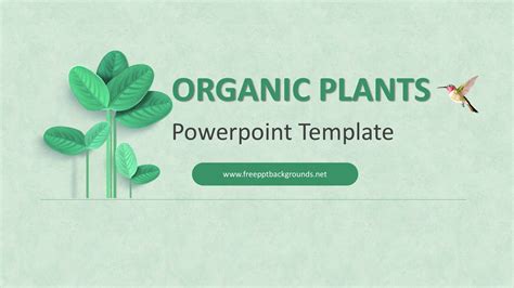 Organic Plants Powerpoint Templates Animals And Wildlife Green Nature