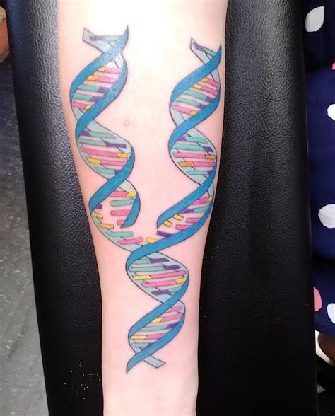 Dna Tattoos On Arm Dna Tattoo Molecule Tattoo Circle Tattoos