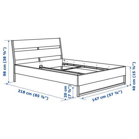 Ikea malm bed coming in five different sizes one in the video is malm standard king with sla. TRYSIL Bettgestell - weiß/Leirsund - IKEA Deutschland