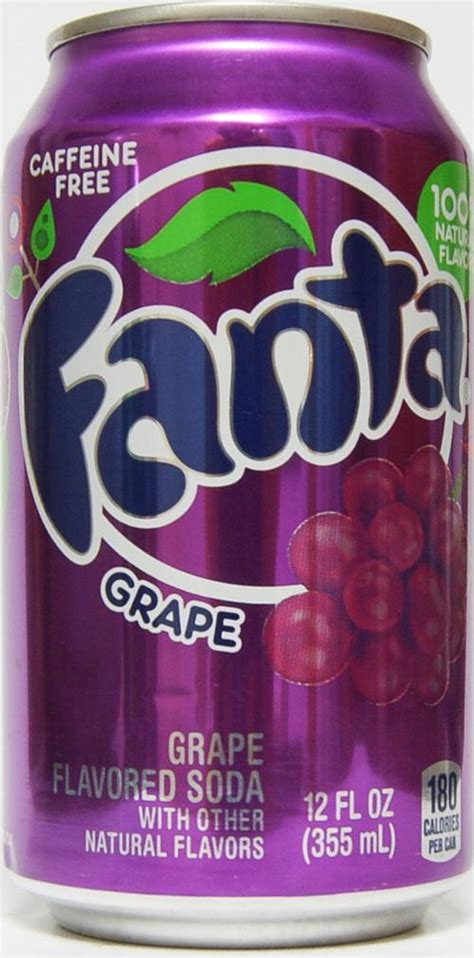 Fanta Grape Soda 355ml 180 Calories Per Can United States