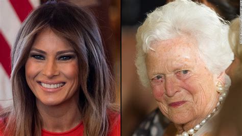 Melania Trump Ex Presidents Will Attend Barbara Bushs Funeral Cnnpolitics