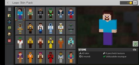 Lego Minecraft Skin Pack 120 119 Mcpebedrock 9minecraftnet