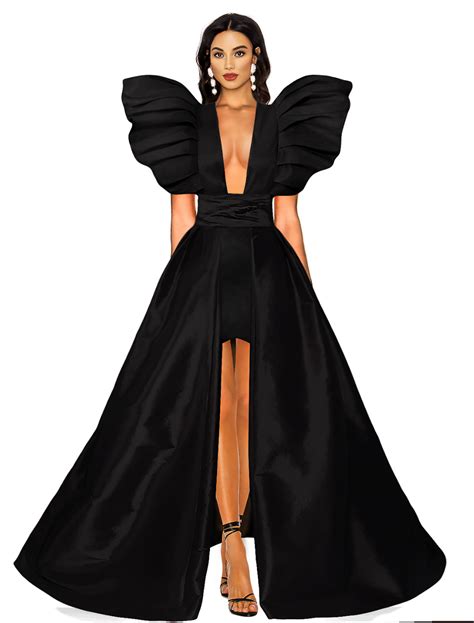 Mila Fashion Kate Black Mini Dress In 2020 Fashion Illustration