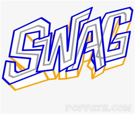 Drawing Will Get A 3d Effect Png Text Swag Word Free Transparent