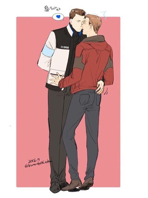 Detroit Become Human Dbh Rk900 And Reed Slash Kiss Detroit