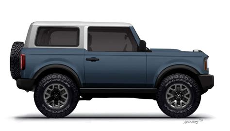 Bronco 2 Door Preview Renderings With White Top Bronco6g 2021