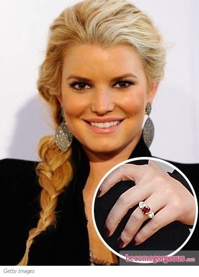 Jessica Simpson S Engagement Ring From Nfl Player Eric Johnson Is A
