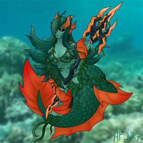 Rule 34 Calamity Mod Green Scales Mermaid Monster Girl Moss Siren
