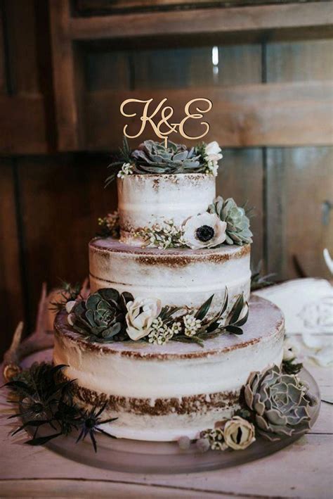Cake Topper Wedding Rustic Ideas Wednista