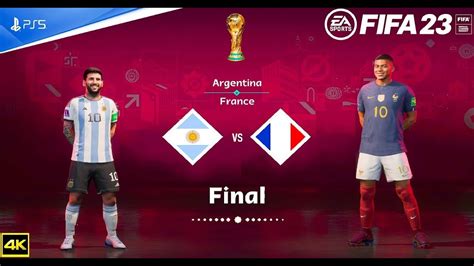Argentina Vs Fransa World Cup Fifa Ps Gameplay Youtube
