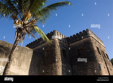 Old Portuguese Fort Stonetown Zanzibar Tanzania Stock Photo Alamy
