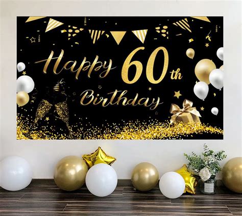 60th Birthday Background