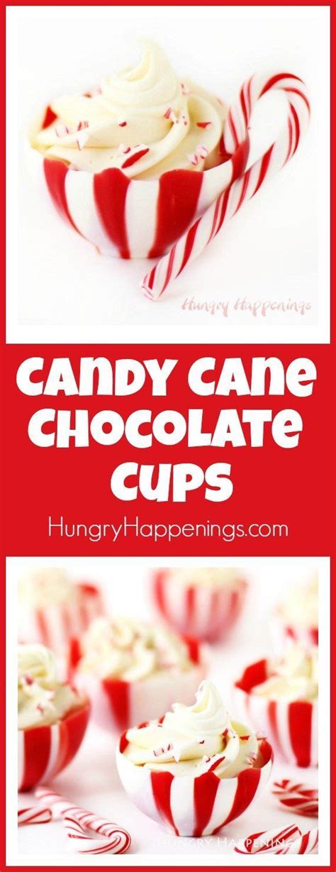 These Striped Candy Cane Chocolate Cups Are So Pretty And They Are Easier To Make Than Youd