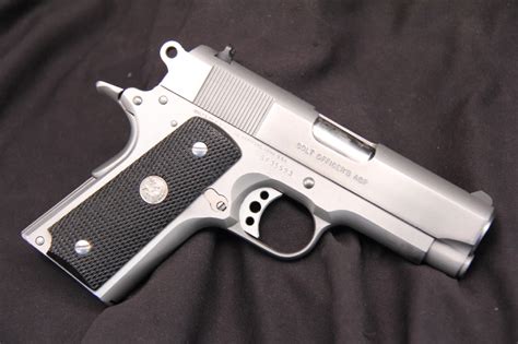 Stainless Colt Mk Iv 1911 Officers Acp 45 Acp Stainless Semi Auto