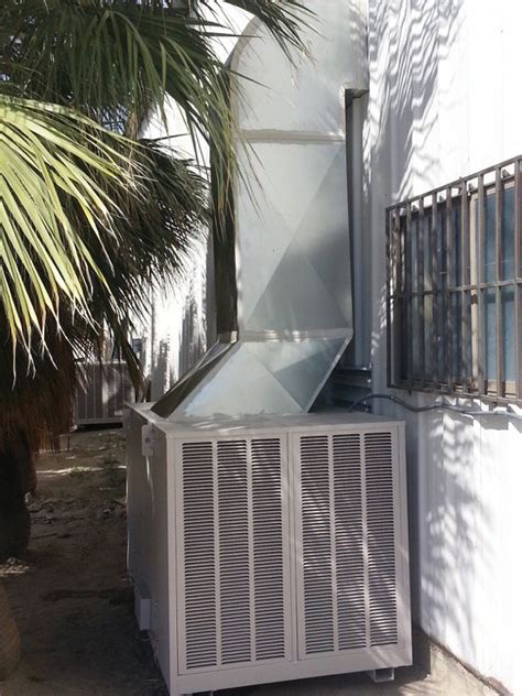 Installation High Performance Up Flow Commercial Evaporative Cooler