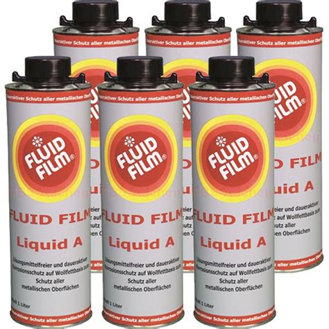 Fluid Film Liquid A 1 Liter Standard Tin 6er Pack Hodt Corrosion Rust