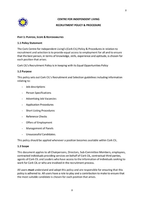 You could say 'i need to go to the bathroom' in the middle of a field or a forest, for example! 9+ Recruitment Policy Examples - PDF | Examples