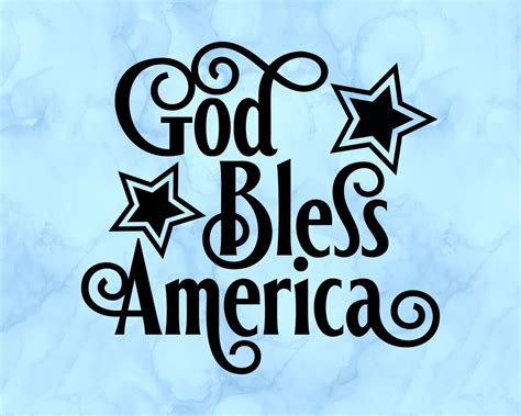 god bless america decal etsy