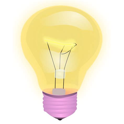 Light Bulb Vector Clipart Image Free Stock Photo Public Domain
