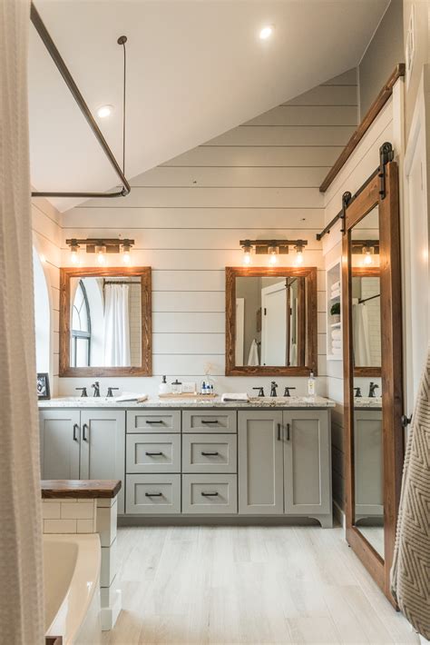 Modern Farmhouse Bathroom Inspiration Jillian Lare Des