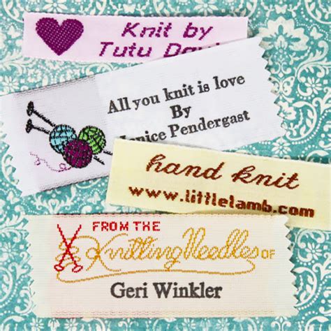 Knitting Labels Shop For Personalized Knitting Labels For Your