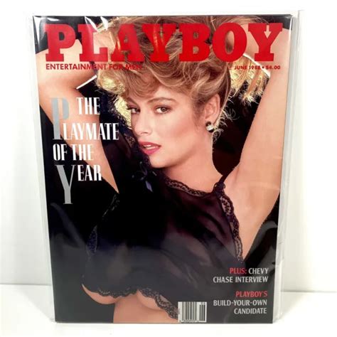 Vintage Playboy Magazine June Playmate Of The Year Nm W Bag