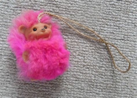 Rauls Plastech Troll Gonk 3 Teddy Bear Pink Fur And Hanging Cord 1960s Toy Ebay 1960s