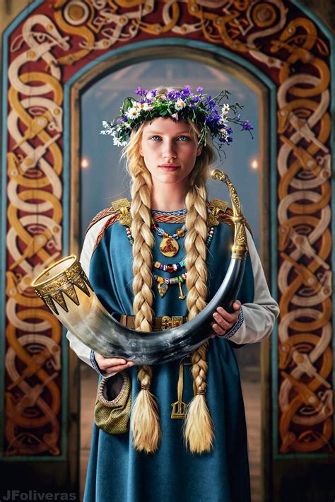 Nrken19 On Twitter Artwork Depicting A Anglo Saxon Queen From The Pagan Period 6th Century