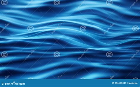Abstract Blue Water Waves Background With Liquid Fluid Texture Stock