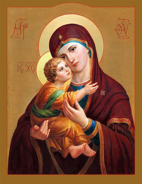 Holy Mother Of God Blessed Virgin Mary Painting By Svitozar Nenyuk