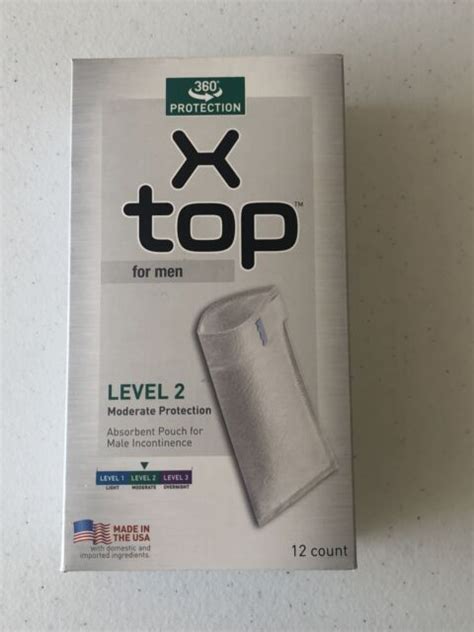 X Top Male Incontinence Absorbent Pouch 360° Level 2 Moderate