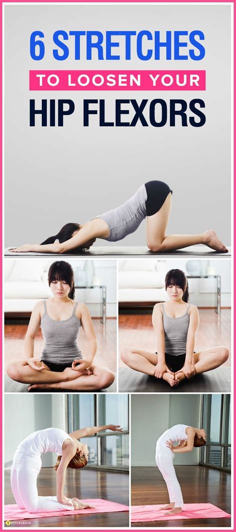 10 Best Stretches For Tight Hip Flexors Hip Flexor Exercises Hip