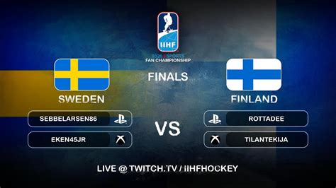 Highlights Sweden Vs Finland Final 2020 Iihf Esports Fan