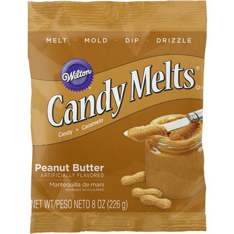 Wilton Peanut Butter Flavor Candy Melts Candy 8 Oz