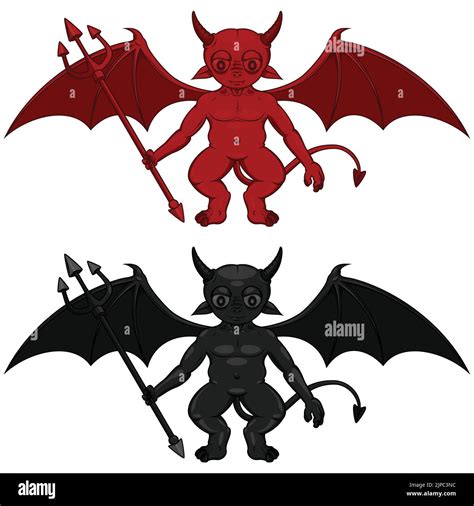 Vector Imp Devil Red Evil Hell Demon Horn Halloween Satan