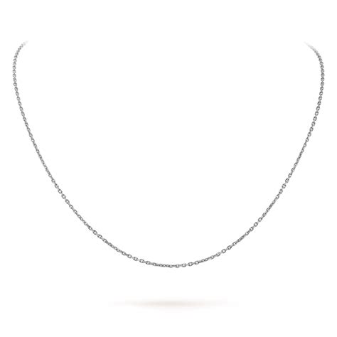 Trace Chain 42 Cm White Gold Van Cleef And Arpels