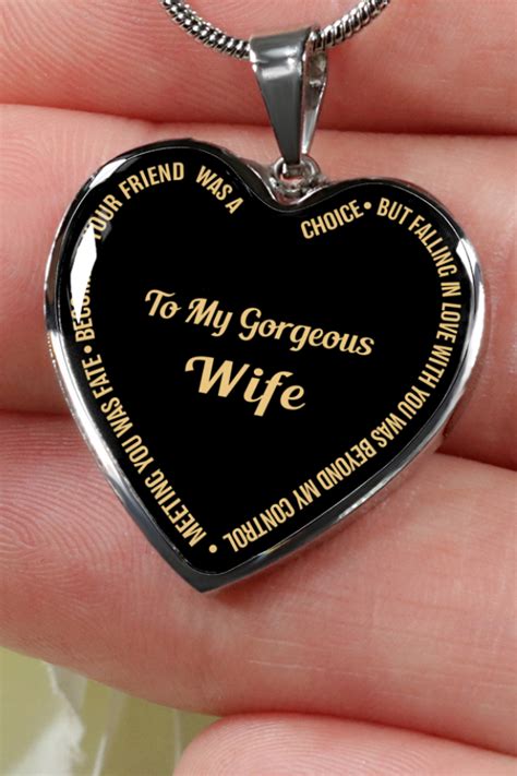 To My Wife Meeting You Was Fate Luxury Necklace